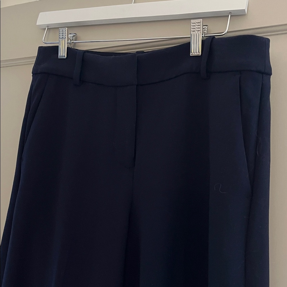 NWOT J. Crew | Sydney Wide Leg Crop Pants in Four Season Stretch | Navy | 8 - Picture 7 of 14